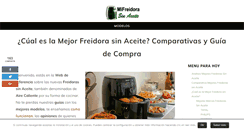 Desktop Screenshot of mifreidorasinaceite.com